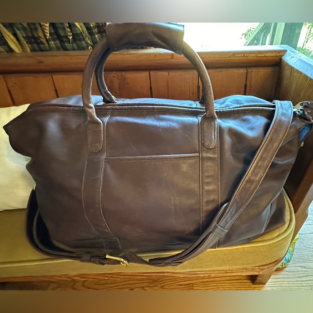 Coach brown weekender duffle/shoulder bag #0502.